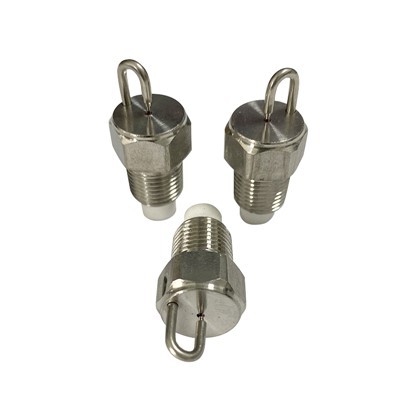 Boquilla de nebulización con pasador de rubí de acero inoxidable